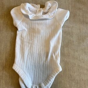 Janie and Jack White Ruffle Onesie Newborn